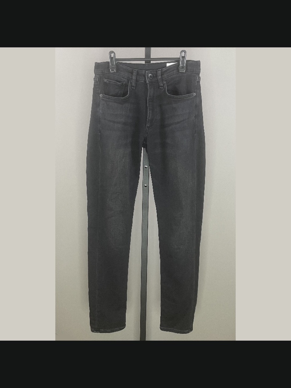 Rag & Bone Jeans Mens 29 black denim fit 2 straight leg designer casual